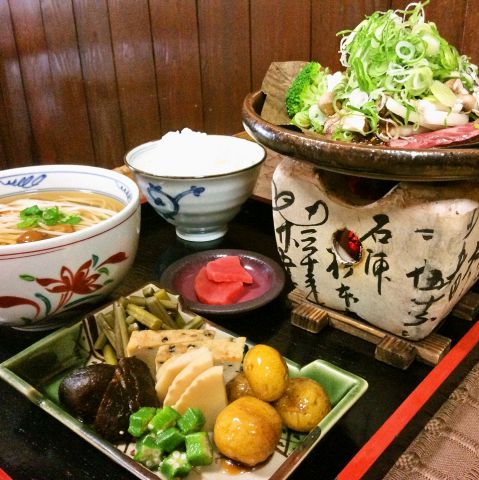 飛騨牛陶板みそ定食